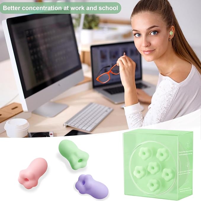 3 Pairs Ear Plugs for Sleeping Noise Cancelling 38dB SNR Reusable Soft Foam Earplugs for Noise Reduction, Hearing Protection Ear Plugs for Travel, Concerts,Study, Work, Sleep