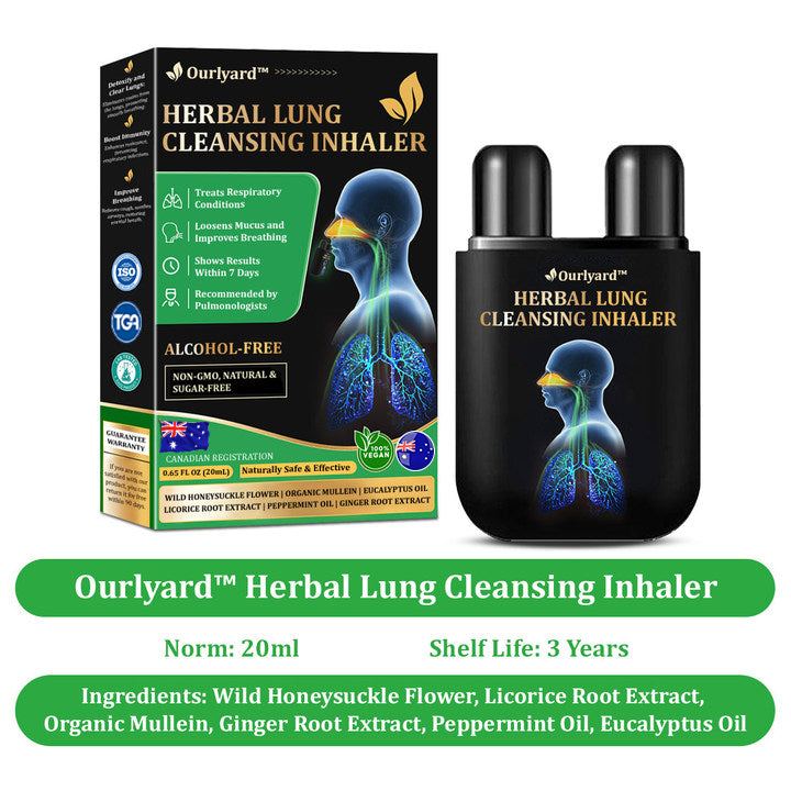 🎉✅Official Store:Ourlyard™ Herbal Lung Cleansing Inhaler (💝 Cough, wheezing, shortness of breath, sputum, stuffy nose, bronchitis, bronchitis, allergy symptoms, lung discomfort💝)